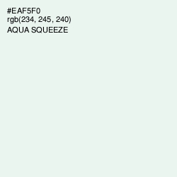 #EAF5F0 - Aqua Squeeze Color Image